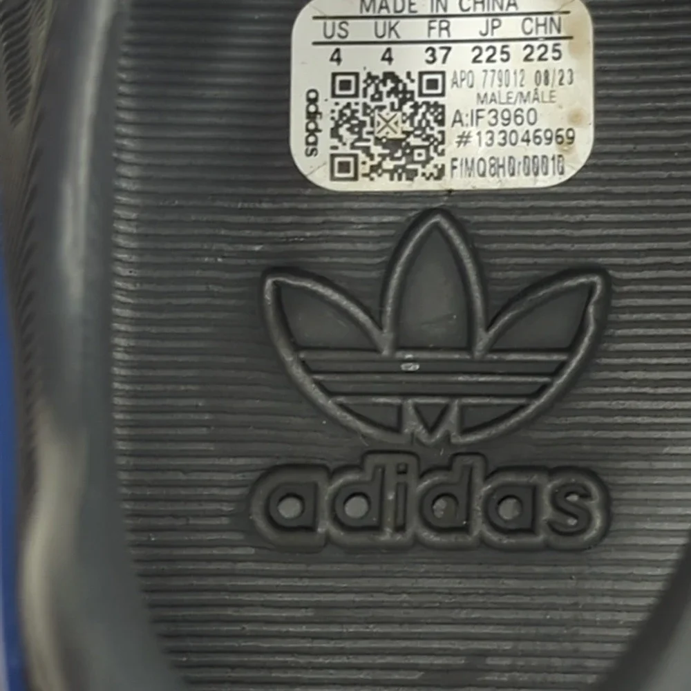 Adidas Adifom Climacool Shoes Mens Size‎ 4 Black Blue Slides Sandals Clogs